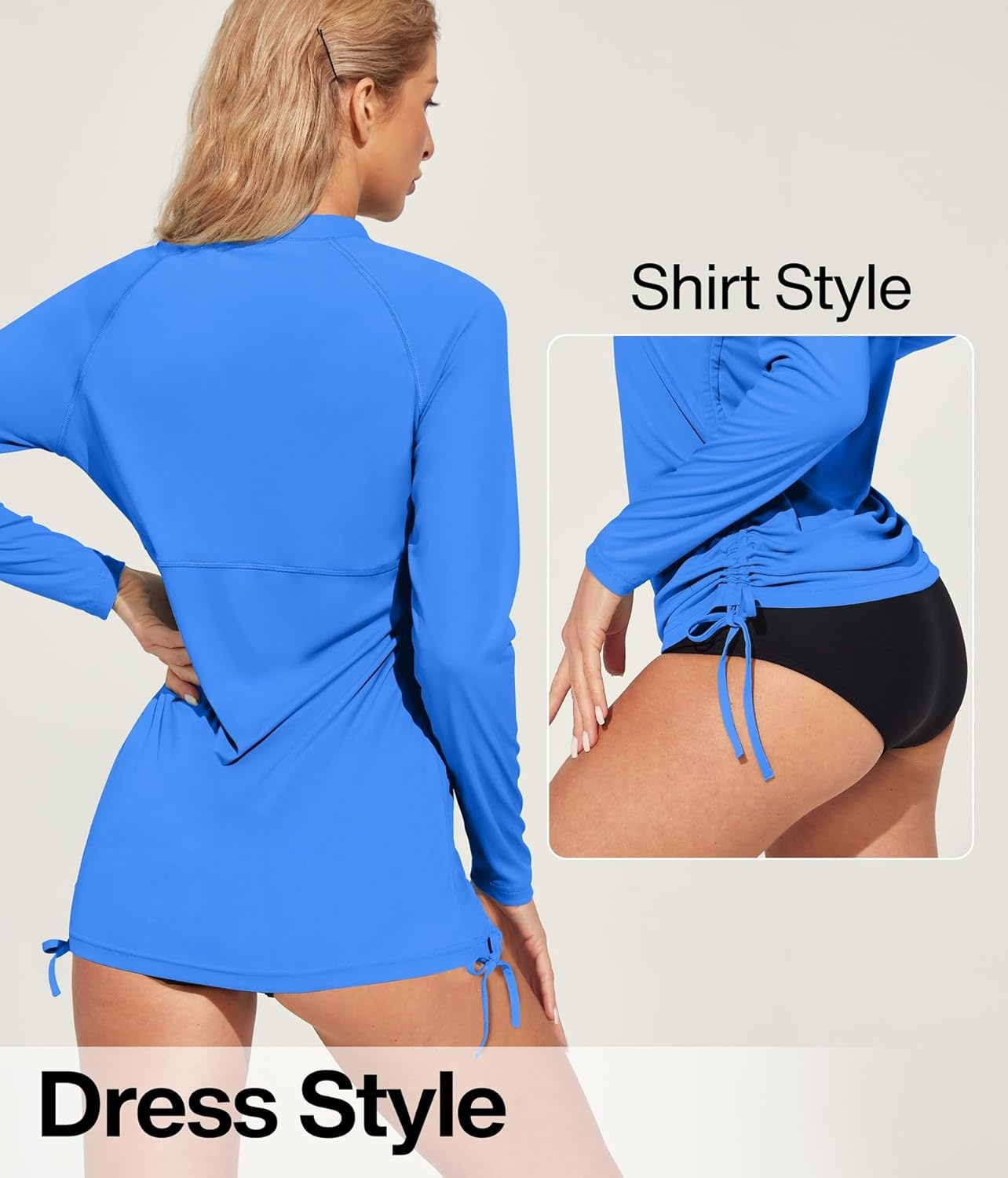 image:imageHeathyoga Rash Guard for Women UPF 50 UV Sun Protection Swim Shirt for Woman Long Sleeve Swimsuits Bathing Suit TopsCyan