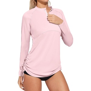 image:imageHeathyoga Rash Guard for Women UPF 50 UV Sun Protection Swim Shirt for Woman Long Sleeve Swimsuits Bathing Suit TopsLight Pink