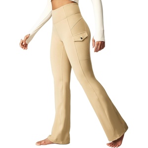 image:imageHeathyoga Cargo Pants Women Fleece Lined Leggings Waterproof Hiking Pants Women Thermal Pants Warm Wide Leg Sweatpants WinterKhaki