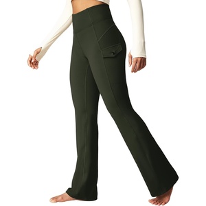 image:imageHeathyoga Cargo Pants Women Fleece Lined Leggings Waterproof Hiking Pants Women Thermal Pants Warm Wide Leg Sweatpants WinterLegend Green