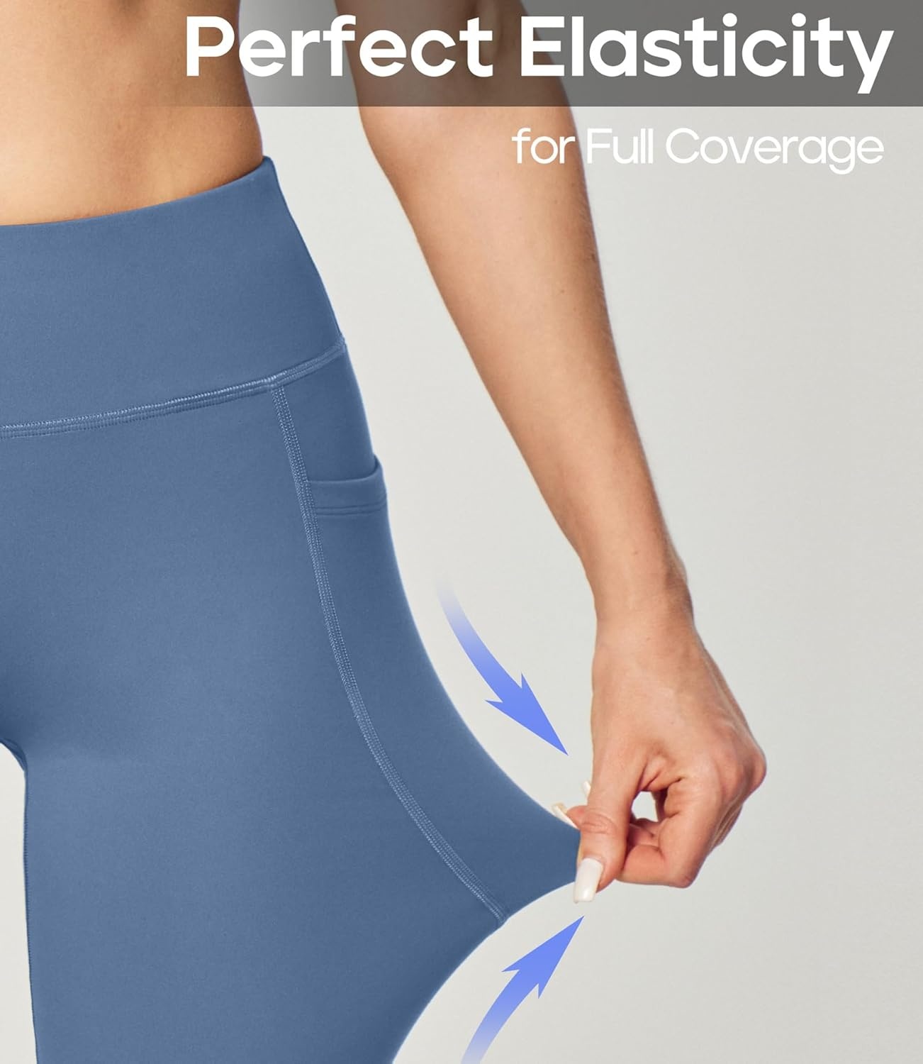 image:imageHeathyoga 283032 Yoga Pants Women Wide Leg Yoga Pants with Pockets for Women Flare Leggings Bootcut Work Dress PantsOasis Blue