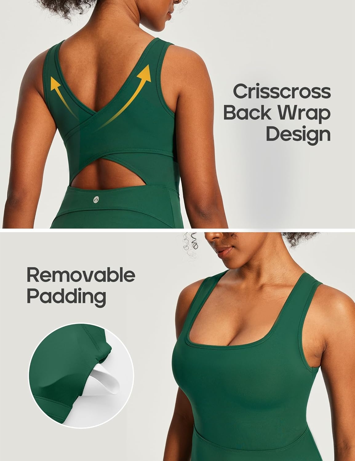 image:imageHeathyoga Athletic Dress for Women Easy Peasy Tennis Dress with Shorts Underneath Workout Active Golf Dresses for WomenGreen