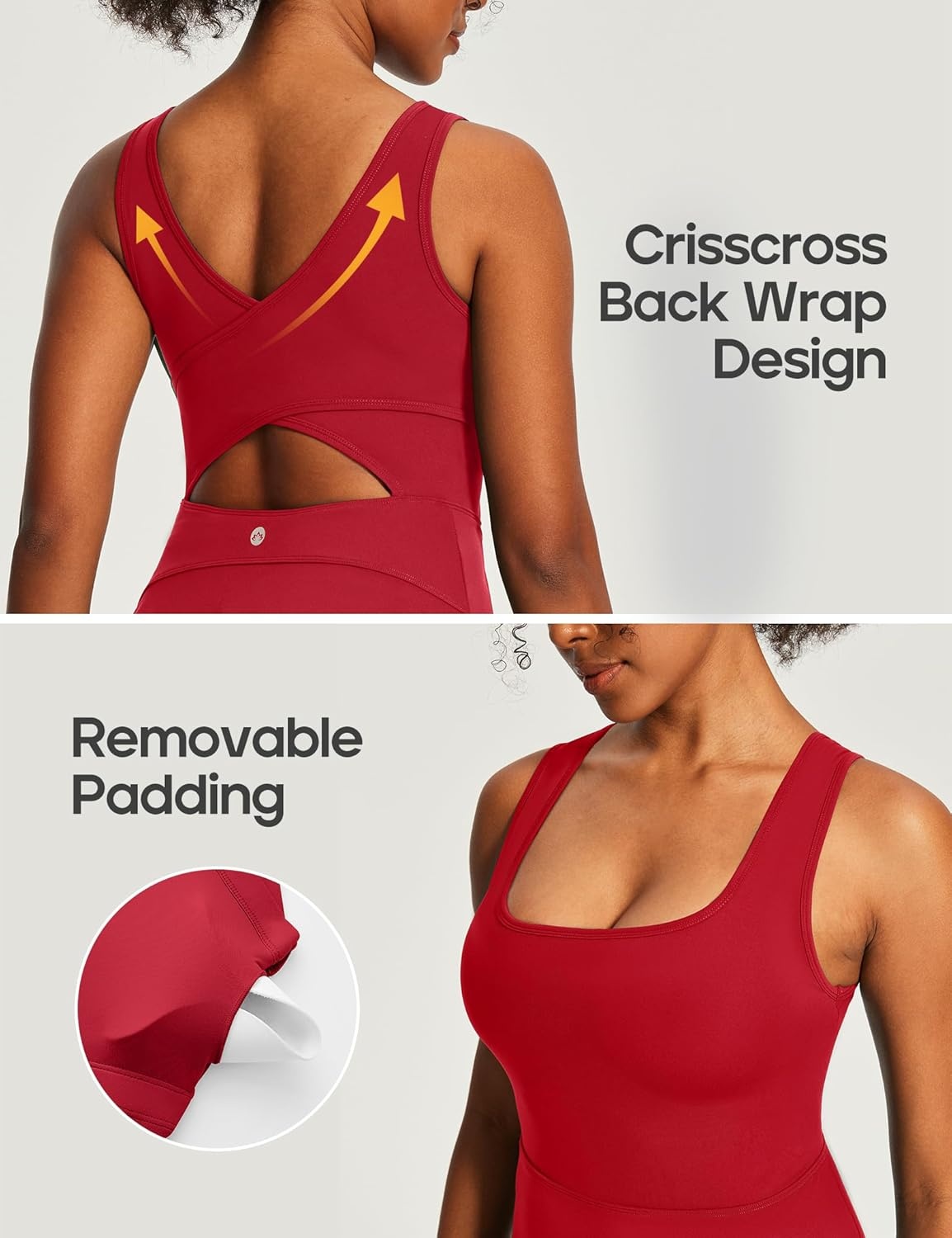 image:imageHeathyoga Athletic Dress for Women Easy Peasy Tennis Dress with Shorts Underneath Workout Active Golf Dresses for WomenRuby Red