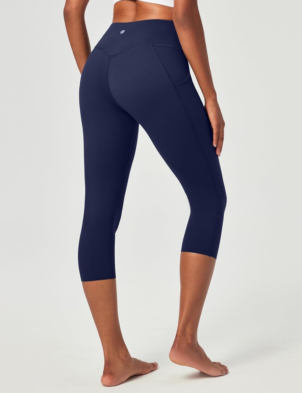 image:imageHeathyoga Buttery Soft Capri Leggings with Pockets for Women Tummy Control Capri Pants High Waisted Yoga Pants WomenNavy Blue