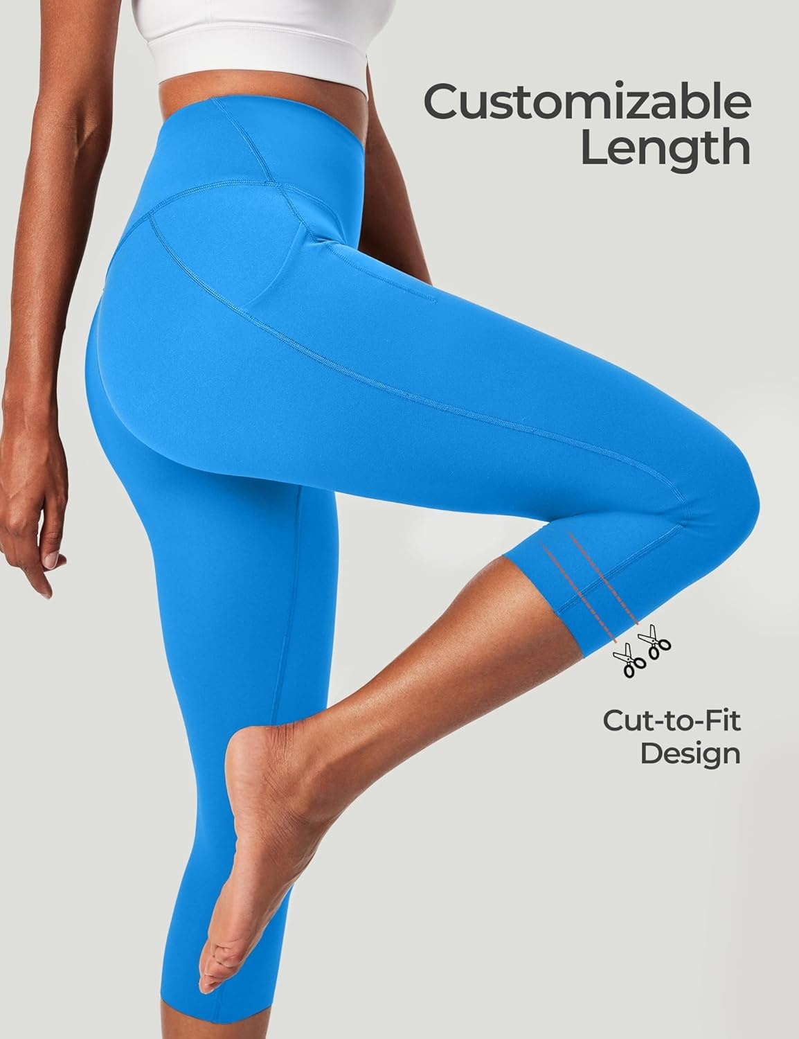 image:imageHeathyoga Buttery Soft Capri Leggings with Pockets for Women Tummy Control Capri Pants High Waisted Yoga Pants WomenPoolside