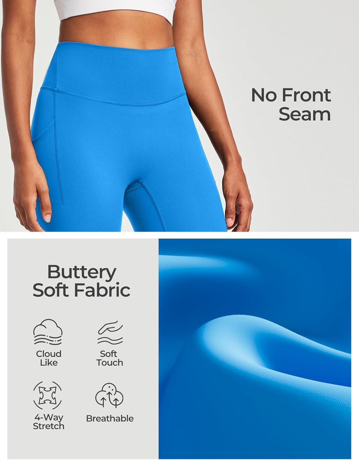 image:imageHeathyoga Buttery Soft Capri Leggings with Pockets for Women Tummy Control Capri Pants High Waisted Yoga Pants WomenPoolside
