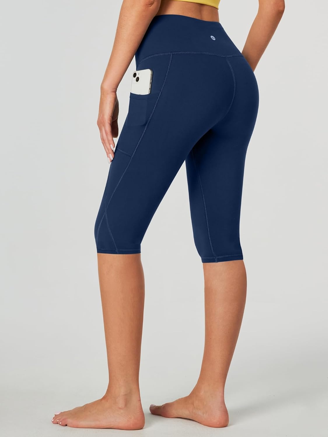 image:imageHeathyoga Capri Leggings for Women High Waisted Capri Leggings with Pockets for Women Tummy Control Yoga Pants WomenNavy Blue 16