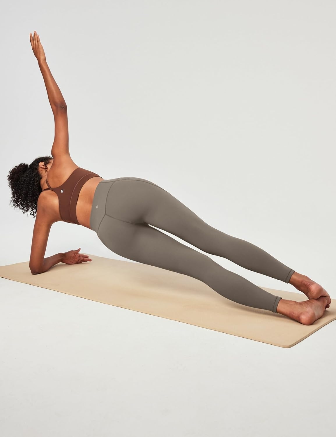 image:imageHeathyoga Compression Leggings for Women Tummy Control No Front Seam Leggings with Pockets for Women Workout Yoga PantsDawn Brown