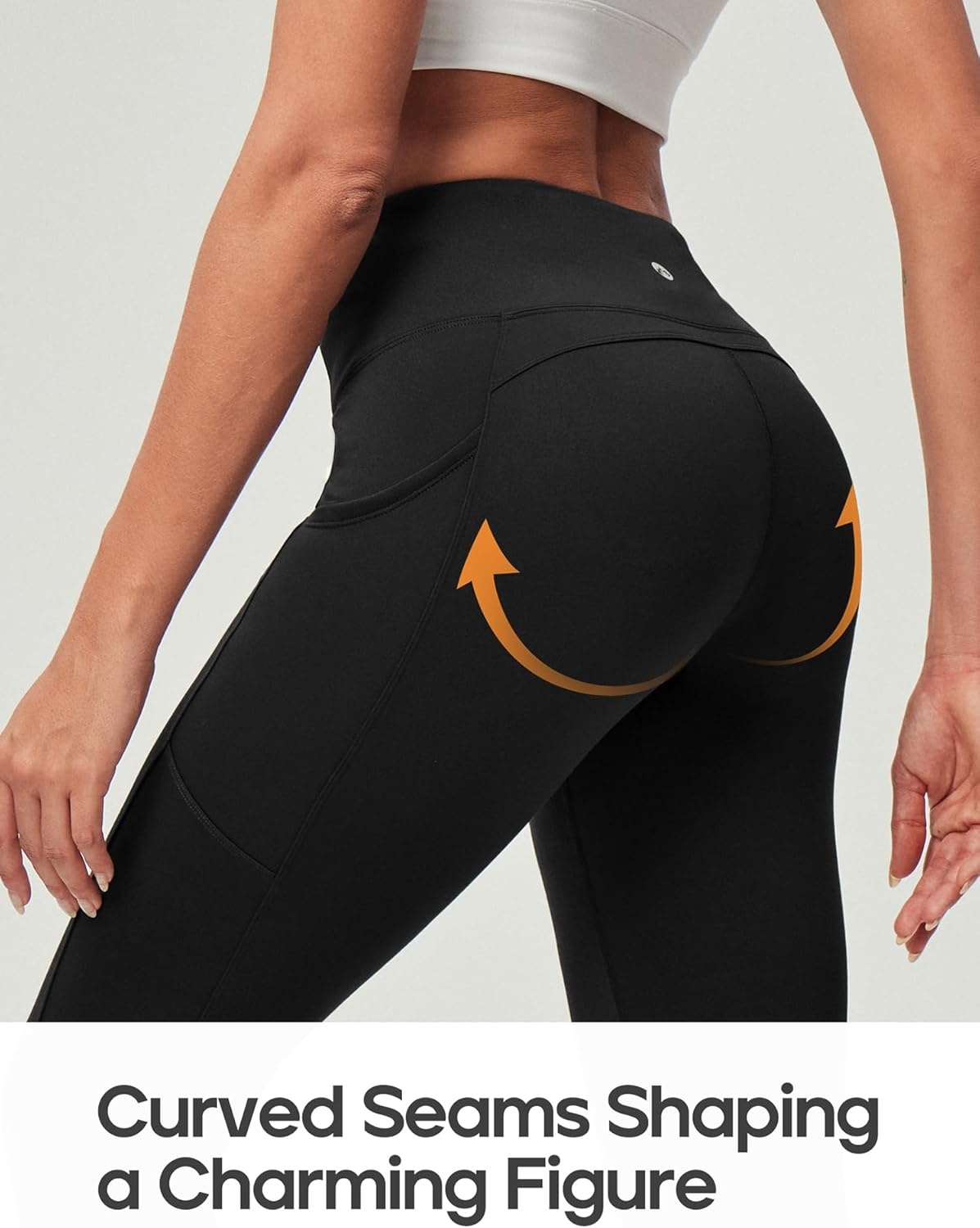 image:imageHeathyoga Fleece Lined Leggings Women with Pockets Waterproof Hiking Pants Women Warm Thermal Leggings Winter Pants RunningBlack