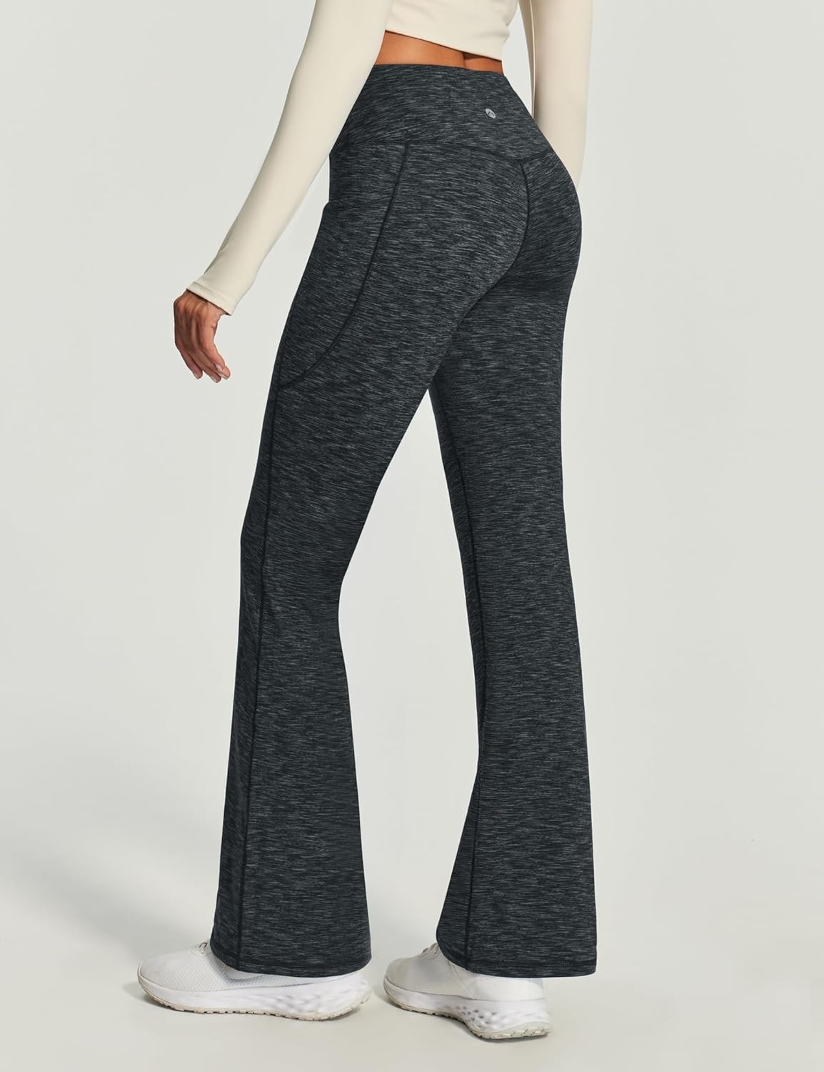 image:imageHeathyoga Fleece Lined Pants Women Yoga Pants with Pockets for Women Thermal Pants High Waist Flare Leggings for WinterInk