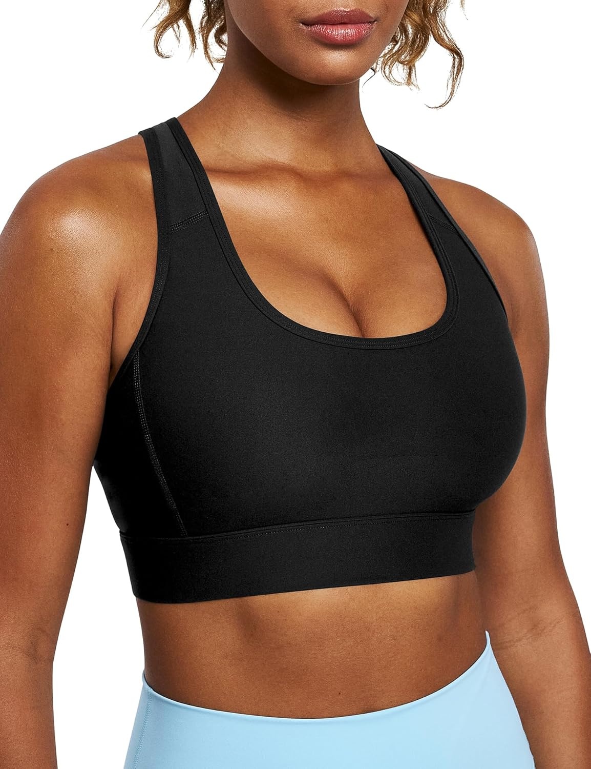 image:imageHeathyoga High Impact Sports Bras for Women High Support Adjustable Straps Racerback Sports Bra with Padding Workout Bras