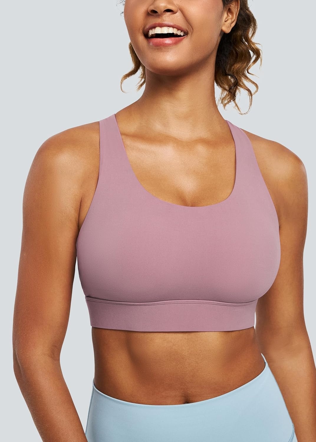 image:imageHeathyoga High Impact Sports Bras for Women High Support Strappy Sports Bra with Padding Workout Bras for Women Large Bust
