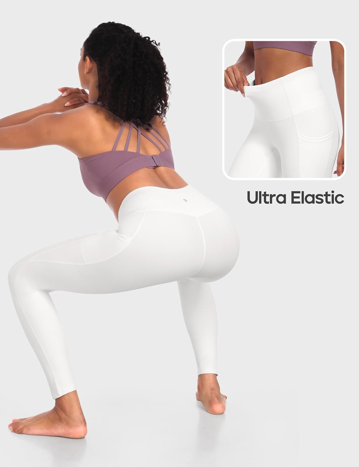 image:imageHeathyoga Leggings with Pockets for Women Tummy Control High Waisted Yoga Pants Women Compression Workout LeggingsBone