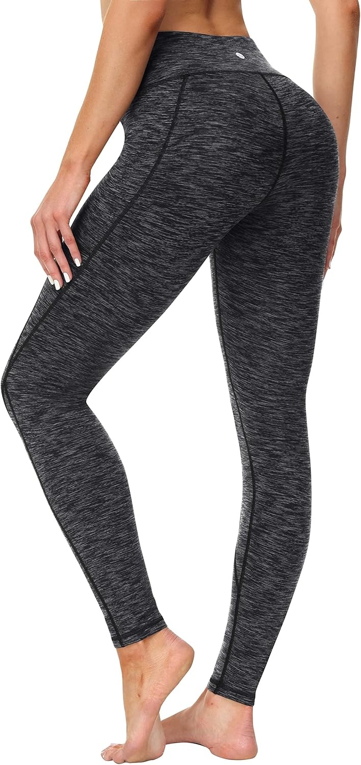 image:imageHeathyoga Leggings with Pockets for Women Tummy Control High Waisted Yoga Pants Women Compression Workout LeggingsInk