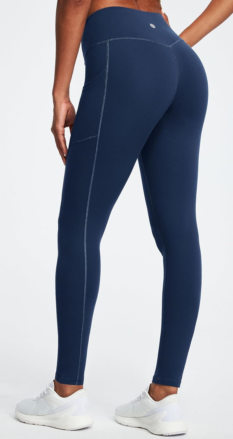 image:imageHeathyoga Leggings with Pockets for Women Tummy Control High Waisted Yoga Pants with Pockets for Women Compression LeggingsBlue