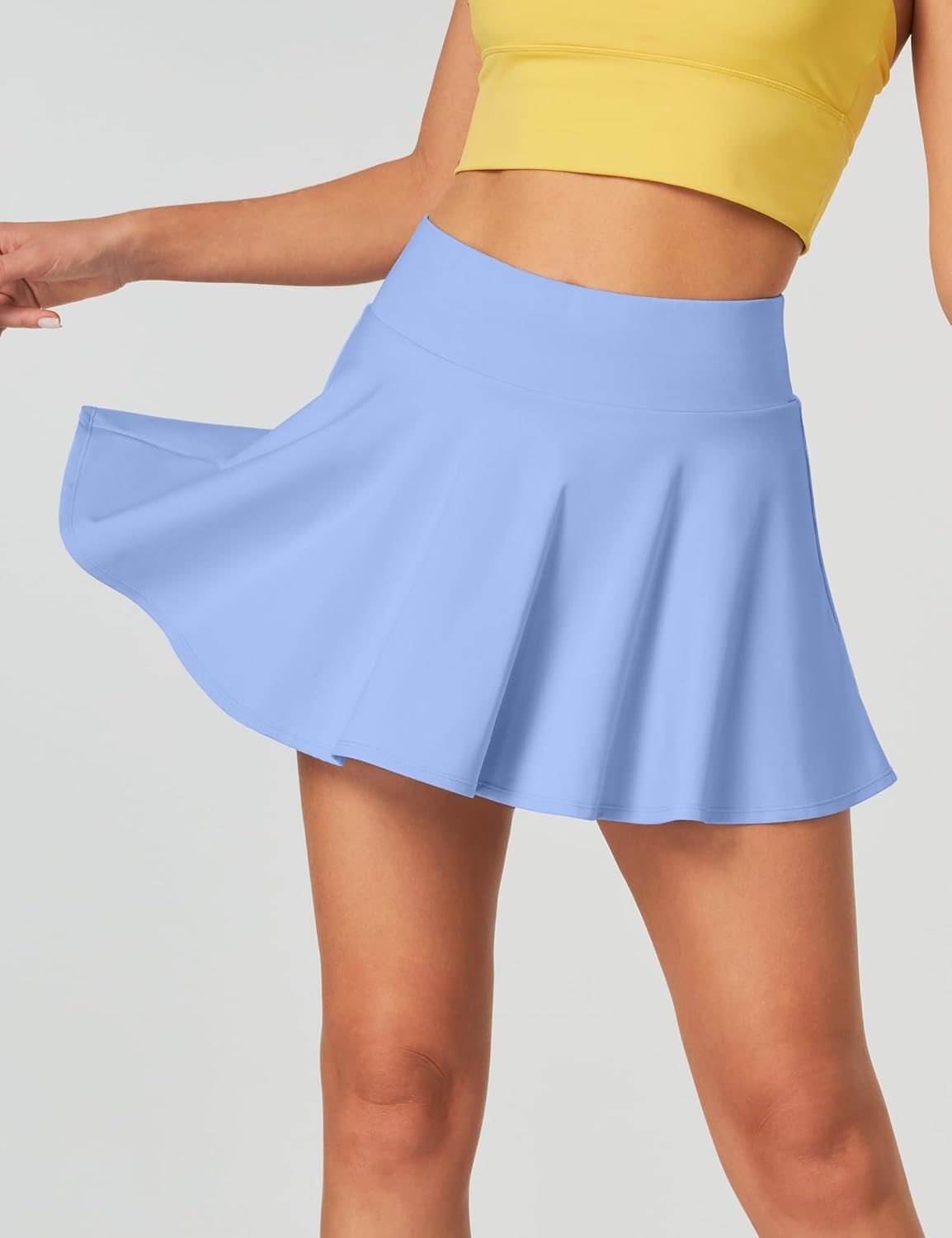 image:imageHeathyoga Pleated Tennis Skirt for Women with Pockets Shorts High Waist Athletic Golf Skirts Skorts for Woman Skater