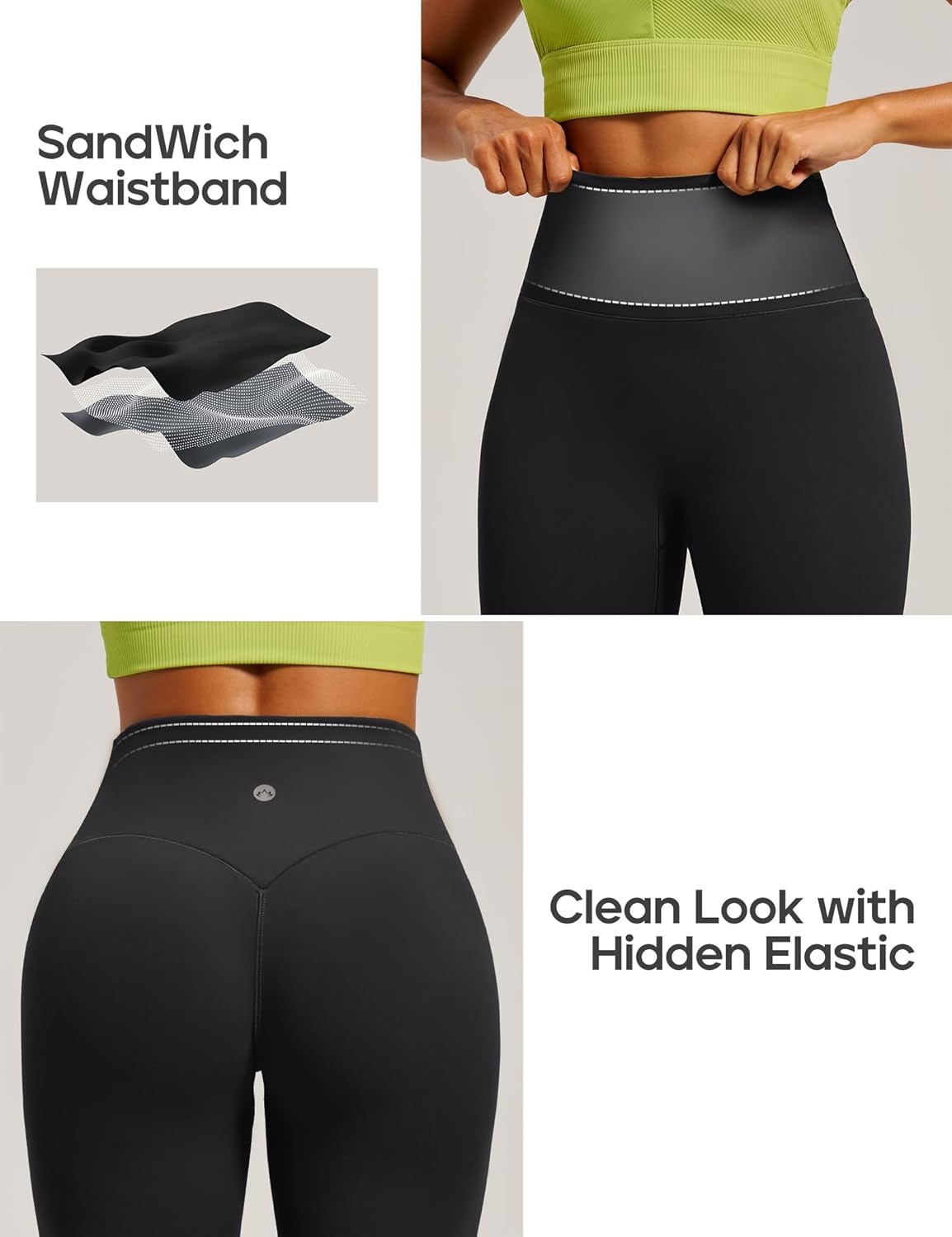 image:imageHeathyoga Scrunch Butt Lifting Leggings for Women Tummy Control No Front Seam Compression Leggings for Women Yoga Pants WomenBlack