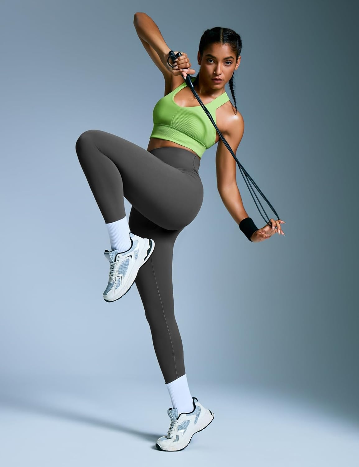 image:imageHeathyoga Scrunch Butt Lifting Leggings for Women Tummy Control No Front Seam Compression Leggings for Women Yoga Pants WomenGrey