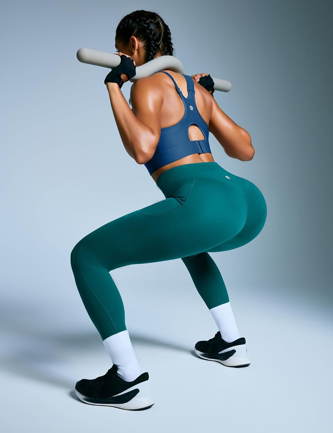 image:imageHeathyoga Scrunch Butt Lifting Leggings with Pockets for Women Tummy Control Compression Leggings No Front Seam Yoga PantsOcean Green