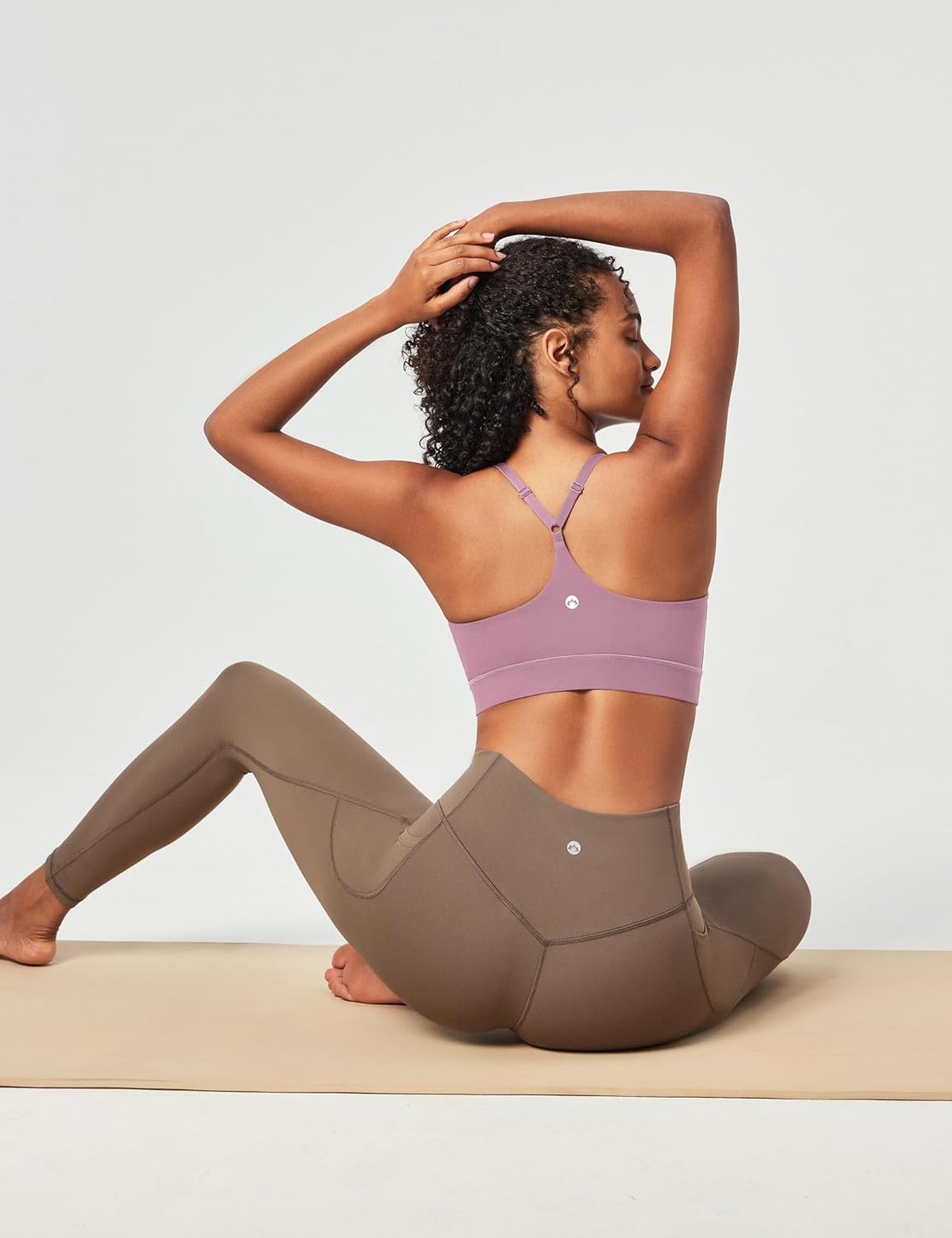 image:imageHeathyoga Sports Bras for Women Adjustable Strappy Sports Bra YBack Low Impact Racerback Workout Bra with Removable PadsPink