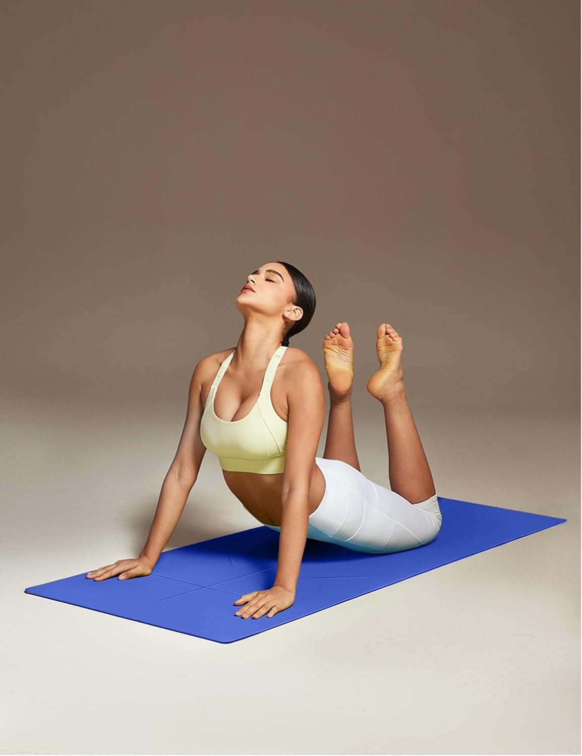 image:imageHeathyoga Yoga Mat Non Slip TPE Pilates Exercise Mats for Home Workout Gym Fitness Eco Friendly Thick Hot Yoga Mat with Strap Body Alignment72x 26 Thickness 14Blue