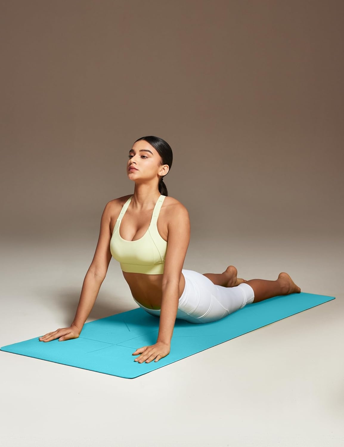 image:imageHeathyoga Yoga Mat Non Slip TPE Pilates Exercise Mats for Home Workout Gym Fitness Eco Friendly Thick Hot Yoga Mat with Strap Body Alignment72x 26 Thickness 14Turquoise