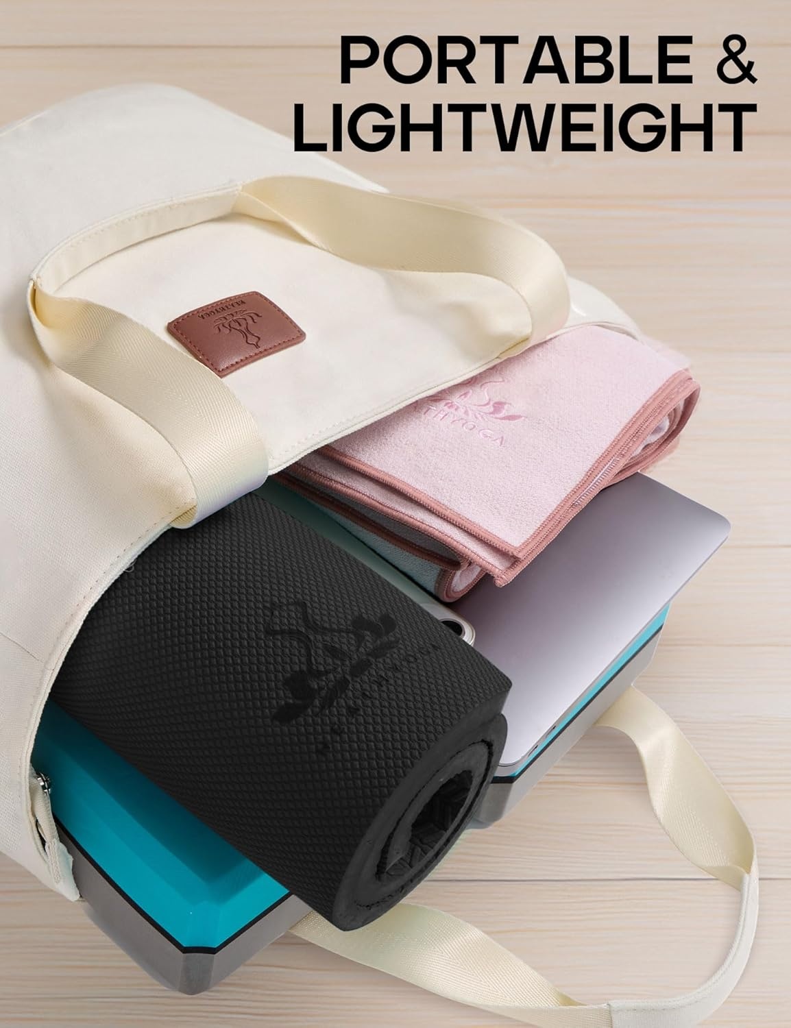image:imageYoga Knee Pads Cushion NonSlip Knee Mat by Heathyoga Knee Pad for Gardening Yard Work Yoga Knee Pad Cushion for Yoga and Floor Exercises Yoga Mat Accessory 26x10x05Black