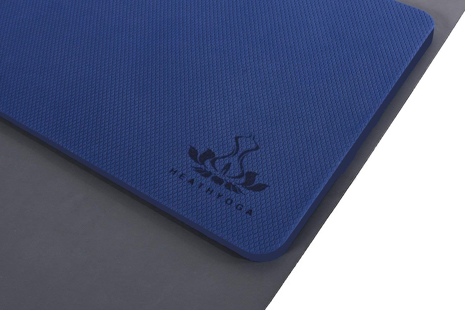 image:imageYoga Knee Pads Cushion NonSlip Knee Mat by Heathyoga Knee Pad for Gardening Yard Work Yoga Knee Pad Cushion for Yoga and Floor Exercises Yoga Mat Accessory 26x10x05Dark Blue