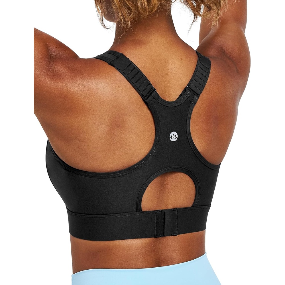 image:imageHeathyoga High Impact Sports Bras for Women High Support Adjustable Straps Racerback Sports Bra with Padding Workout Bras