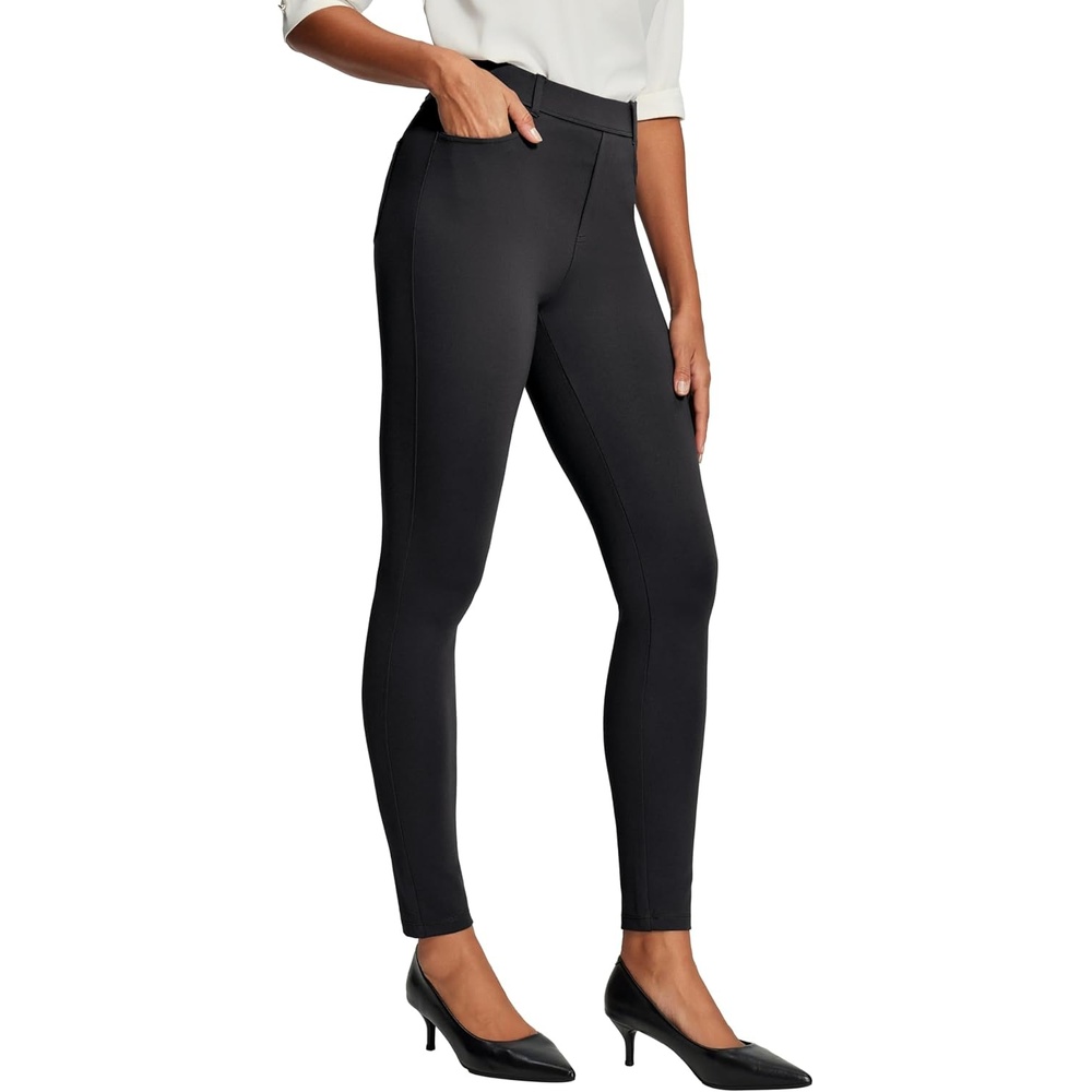 image:imageHeathyoga Womens Dress Pants Pull On Stretchy Work Pants Women Business Casual Outfits Slacks for Women Teacher Pants OfficeBlack 25