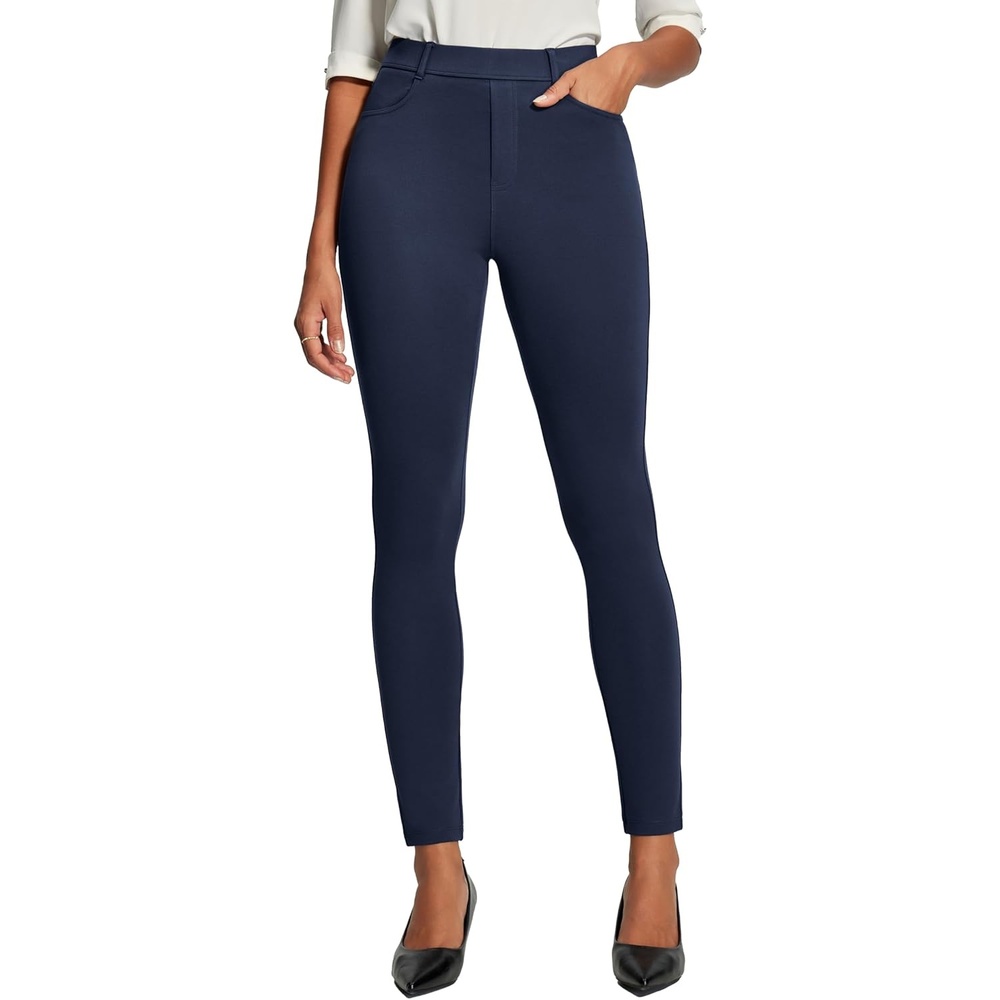 image:imageHeathyoga Womens Dress Pants Pull On Stretchy Work Pants Women Business Casual Outfits Slacks for Women Teacher Pants OfficeBlue