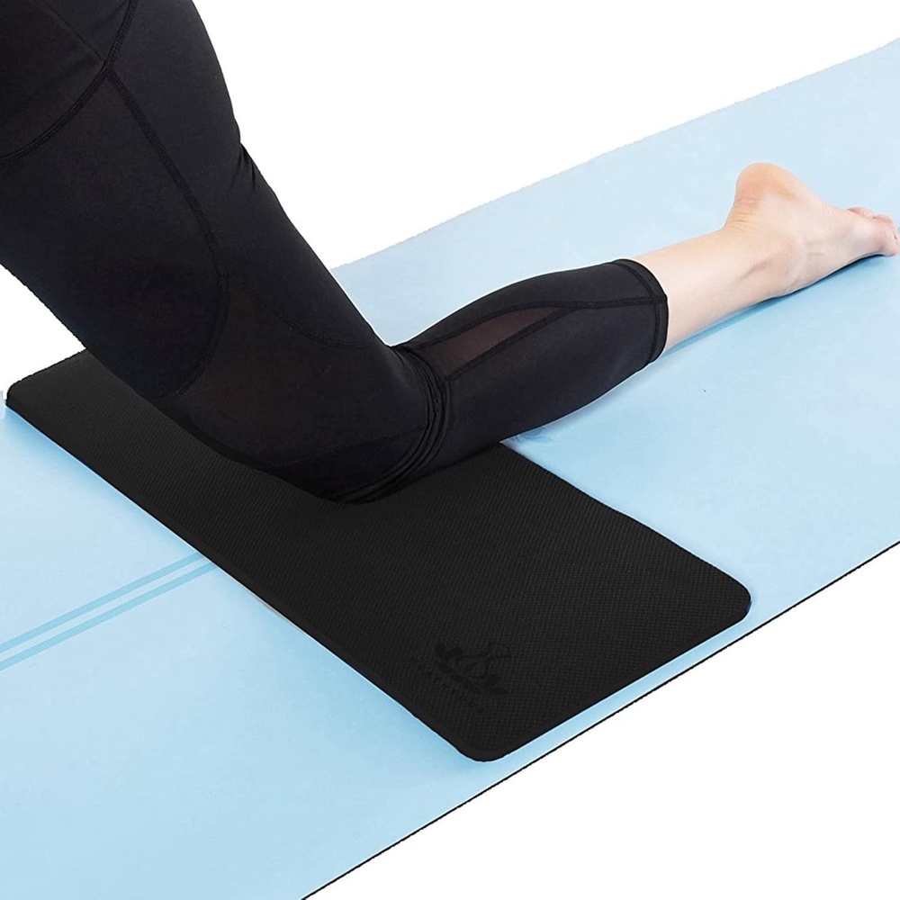 image:imageYoga Knee Pads Cushion NonSlip Knee Mat by Heathyoga Knee Pad for Gardening Yard Work Yoga Knee Pad Cushion for Yoga and Floor Exercises Yoga Mat Accessory 26x10x05Black