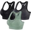 3 Packs-black+grey+green