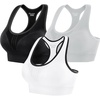 3 Packs-black+white+gray