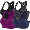 4 Packs-black+blue+grey+magenta Purple