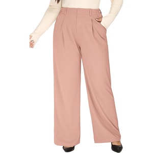 image:imageHeathyoga 1X5X Plus Size Stretchy Work Pants Women Pull on Womens Dress Pants Business Casual Outfits Slacks for WomenPink