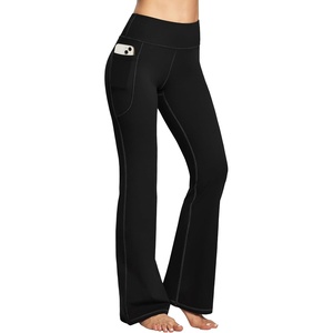 image:imageHeathyoga 283032 Yoga Pants Women Wide Leg Yoga Pants with Pockets for Women Flare Leggings Bootcut Work Dress PantsBlack 32