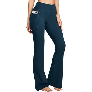 image:imageHeathyoga 283032 Yoga Pants Women Wide Leg Yoga Pants with Pockets for Women Flare Leggings Bootcut Work Dress PantsCyan
