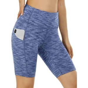 image:imageHeathyoga Biker Shorts Women Tummy Control 5 Workout Shorts Women with Pockets High Waisted Spandex Short for Gym Yoga8 Short Space Dye Blue