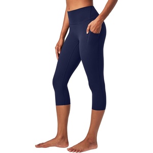 image:imageHeathyoga Buttery Soft Capri Leggings with Pockets for Women Tummy Control Capri Pants High Waisted Yoga Pants WomenNavy Blue