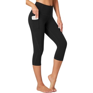 image:imageHeathyoga Capri Leggings for Women High Waisted Capri Leggings with Pockets for Women Tummy Control Yoga Pants WomenCapri Black