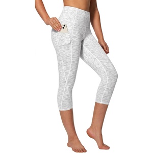 image:imageHeathyoga Capri Leggings for Women High Waisted Capri Leggings with Pockets for Women Tummy Control Yoga Pants WomenFlow White