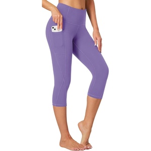 image:imageHeathyoga Capri Leggings for Women High Waisted Capri Leggings with Pockets for Women Tummy Control Yoga Pants WomenLavender
