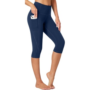 image:imageHeathyoga Capri Leggings for Women High Waisted Capri Leggings with Pockets for Women Tummy Control Yoga Pants WomenNavy Blue 16
