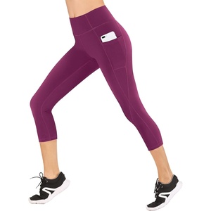 image:imageHeathyoga Capri Leggings for Women High Waisted Capri Leggings with Pockets for Women Tummy Control Yoga Pants WomenOld Purple