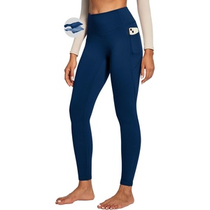 image:imageHeathyoga Fleece Lined Leggings Women with Pockets Thermal Leggings for Women Tummy Control Warm Winter Pants Yoga PantsDarkblue