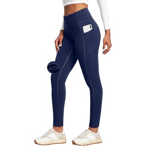 image:imageHeathyoga Fleece Lined Leggings with Pockets for Women Thermal Leggings Warm Leggings Women Winter High Waisted Yoga PantsDark Blue