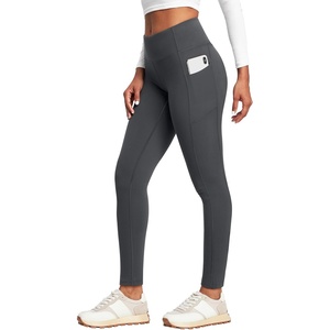 image:imageHeathyoga Fleece Lined Leggings with Pockets for Women Thermal Leggings Warm Leggings Women Winter High Waisted Yoga PantsGrey