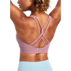 image:imageHeathyoga High Impact Sports Bras for Women High Support Strappy Sports Bra with Padding Workout Bras for Women Large Bust