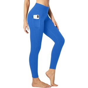 image:imageHeathyoga Leggings with Pockets for Women Tummy Control High Waisted Yoga Pants Women Compression Workout LeggingsWaves Blue